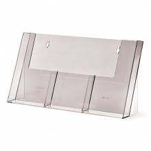 Tischaufsteller für 3xDIN lang (1/3 A4),nebenein.