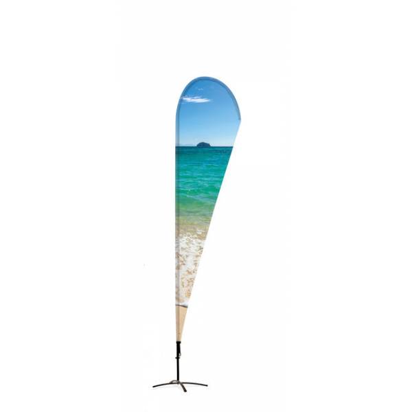 Beachflag Alu Drop 235cm Total Height