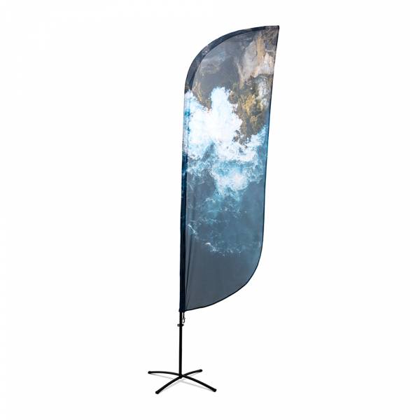 Beachflag Alu Paddel Print 86 x 337 cm einseitig