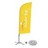 Beachflag Alu Wind Komplett-Set Frischer Saft Niederländisch Kreuzständer - 1