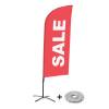 Beachflag Alu Wind Komplett-Set Sale Rot Englisch - 1