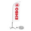 Beachflag Alu Wind Komplett-Set Erste Hilfe Englisch - 4