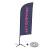 Beachflag Alu Wind Komplett-Set 24/7 Geöffnet Deutsch - 2