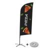 Beach Flag Alu Wind Set 310 With Water Tank Design Pizza - 1