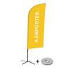 Beachflag Alu Wind Komplett-Set Take Away Orange Französisch - 1