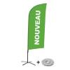 Beachflag Alu Wind Komplett-Set Neu Türkis Niederländisch - 3