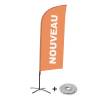 Beachflag Alu Wind Komplett-Set Neu Türkis Niederländisch - 6