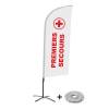 Beachflag Alu Wind Komplett-Set Erste Hilfe Englisch - 1