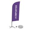 Beachflag Alu Wind Komplett-Set Take Away Blau Französisch - 5