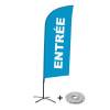 Beachflag Alu Wind Komplett-Set Eingang Grau Englisch - 11