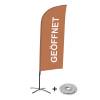 Beachflag Alu Wind Komplett-Set Geöffnet Gelb Englisch - 12