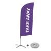 Beachflag Alu Wind Komplett-Set Take Away Orange - 6