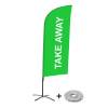 Beachflag Alu Wind Komplett-Set Take Away Gelb - 8