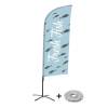 Beachflag Alu Wind Komplett-Set Frischer Fisch Niederländisch Kreuzständer - 2