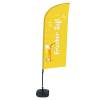 Beachflag Alu Wind Komplett-Set Frischer Saft Niederländisch ECO - 4