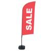 Beachflag Alu Wind Komplett-Set Sale Rot Englisch - 0