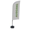 Beachflag Alu Wind Komplett-Set Exit Grau Deutsch ECO - 6