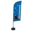 Beachflag Alu Wind Komplett-Set Winterreifen Französisch Kreuzständer - 6