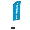 Beachflag Alu Wind Komplett-Set Hier Anmelden Blau Deutsch - 20