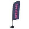 Beachflag Alu Wind Komplett-Set 24/7 Geöffnet Englisch - 4