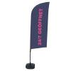 Beachflag Alu Wind Komplett-Set 24/7 Geöffnet Englisch ECO - 5