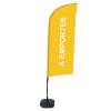 Beachflag Alu Wind Komplett-Set Take Away Orange Französisch - 11