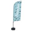 Beachflag Alu Wind Komplett-Set Frischer Fisch Deutsch ECO - 4