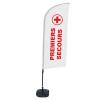 Beach Flag Alu Wind Set 310 With Water Tank Design First Aid - 6
