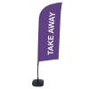 Beachflag Alu Wind Komplett-Set Take Away Gelb - 15