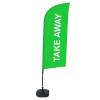 Beachflag Alu Wind Komplett-Set Take Away Blau - 19