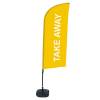 Beachflag Alu Wind Komplett-Set Take Away Lila - 23