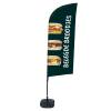 Beachflag Alu Wind Komplett-Set Sandwiches Englisch ECO - 6