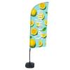 Beachflag Alu Wind Komplett-Set Smoothies Wassermelone ECO - 4