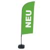 Beachflag Alu Wind Komplett-Set Neu Rot Niederländisch - 44