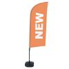 Beachflag Alu Wind Komplett-Set Neu Türkis Niederländisch - 60