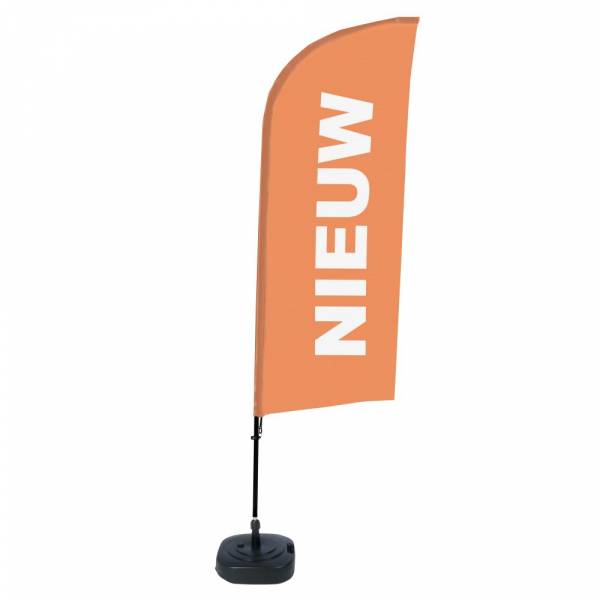 Beachflag Alu Wind Komplett-Set Neu Orange Niederländisch