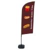 Beachflag Alu Wind Komplett-Set Snacks Englisch ECO - 6