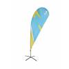 Beachflag Budget Wind Und Tropfen - 1