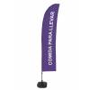 Beach Flag Budget Wind Complete Set Take Away Purple Spanish - 1