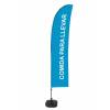 Beach Flag Budget Wind Complete Set Take Away Blue Spanish ECO - 7