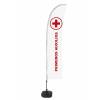 Beach Flag Budget Wind Complete Set First Aid Spanish ECO - 0