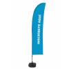 Beach Flag Budget Wind Komplettset Hier Anmelden Blau Französisch ECO - 4