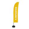 Beach Flag Budget Wind Complete Set Take Away Yellow Spanish ECO - 11