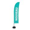 Beach Flag Budget Wind Komplettset Neu Blau Französisch - 15