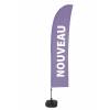 Beach Flag Budget Wind Komplettset Neu Violett Französisch ECO - 18