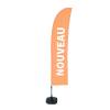 Beach Flag Budget Wind Komplettset Neu Orange Französisch - 23