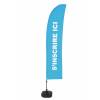 Beach Flag Budget Wind Complete Set Sign In Blue Spanish - 8