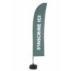 Beach Flag Budget Wind Complete Set Sign In Grey Spanish ECO - 10