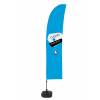 Beach Flag Budget Wind Complete Set Click & Collect Yellow French  ECO - 0