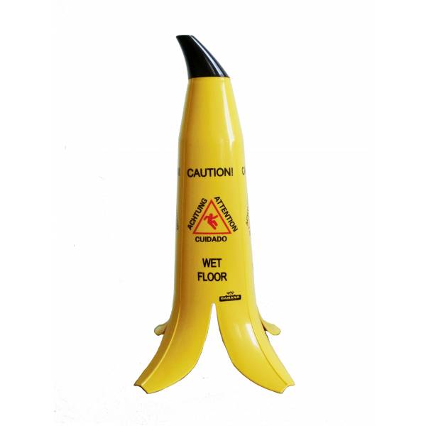 Warnschild Banane, Vorsicht Rutschgefahr
